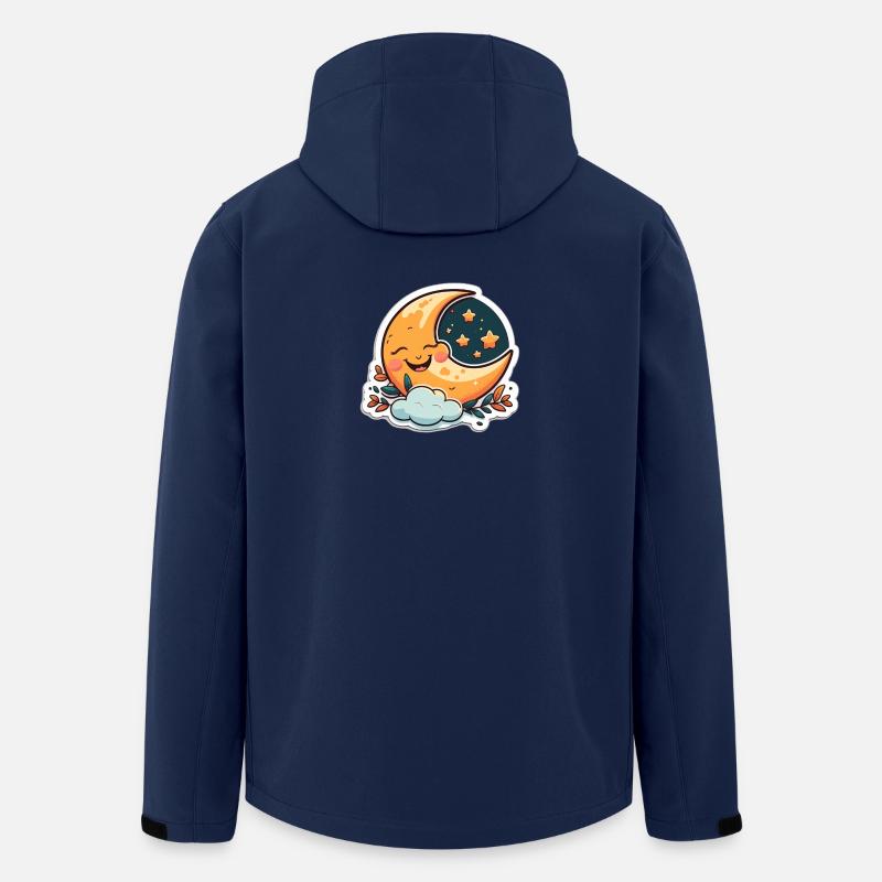 Happy Moon - Recycelte Männer Softshell-Jacke von Stanley/Stella - Navy