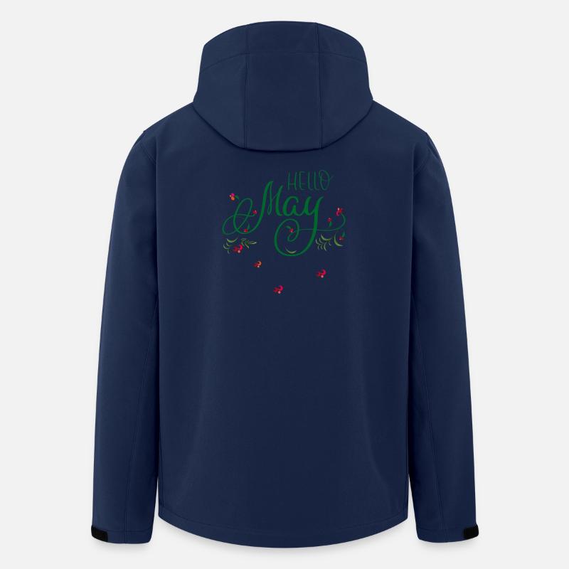 Mai, mois, printemps - Veste softshell homme en polyester recyclé Stanley/Stella - marine