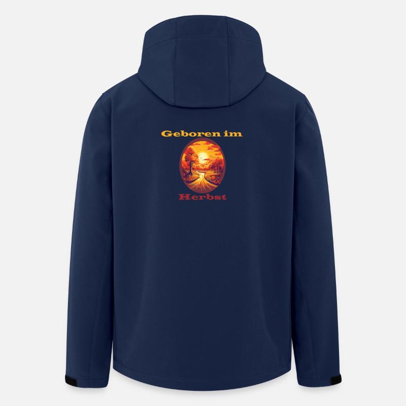 Geboren im Herbst xcf - Recycelte Männer Softshell-Jacke von Stanley/Stella - Navy