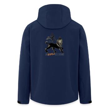 Réadoration - Veste softshell homme en polyester recyclé Stanley/Stella - marine - Dos - AI Model Male 185 light (185cm)