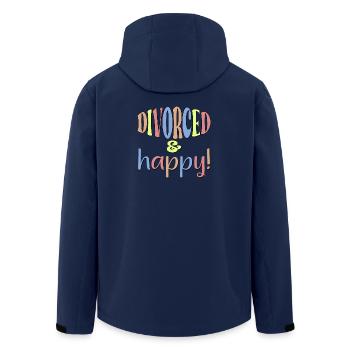 DIVORCE - DIVORCÉ ET HEUREUX - Veste softshell homme en polyester recyclé Stanley/Stella - marine - Dos - AI Model Male 185 light (185cm)