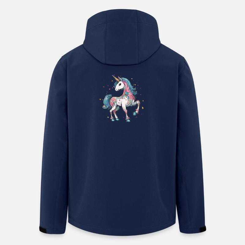 Einhorn - Recycelte Männer Softshell-Jacke von Stanley/Stella - Navy