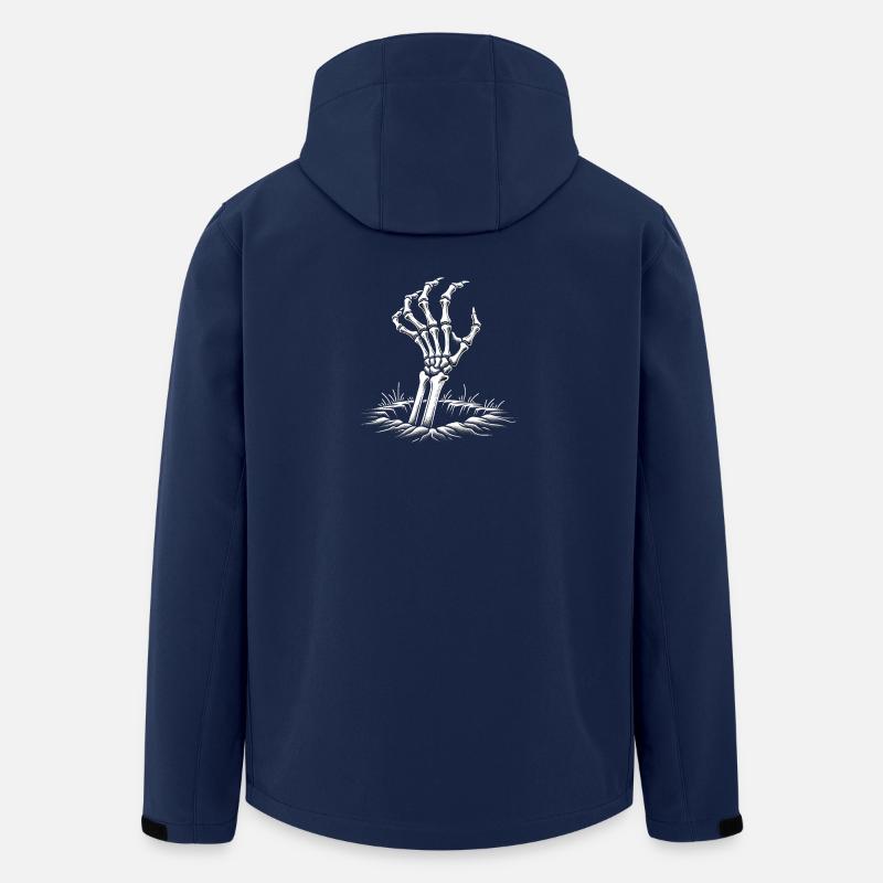 Skeletthand - Recycelte Männer Softshell-Jacke von Stanley/Stella - Navy