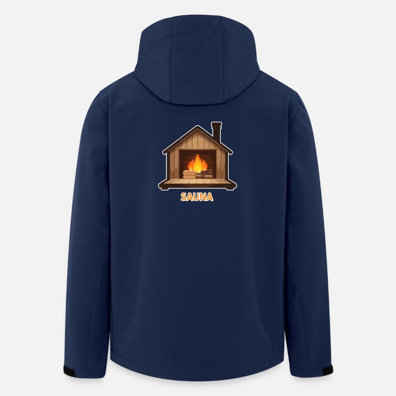 Sauna - Recycelte Männer Softshell-Jacke von Stanley/Stella - Navy