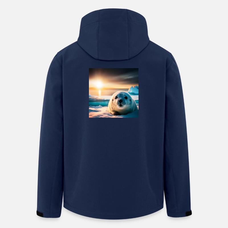 Bébé Phoque - Veste softshell homme en polyester recyclé Stanley/Stella - marine