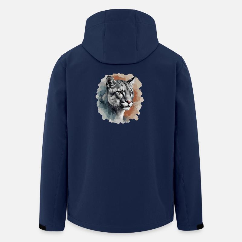 Pantra Jugendstil design - Recycelte Männer Softshell-Jacke von Stanley/Stella - Navy