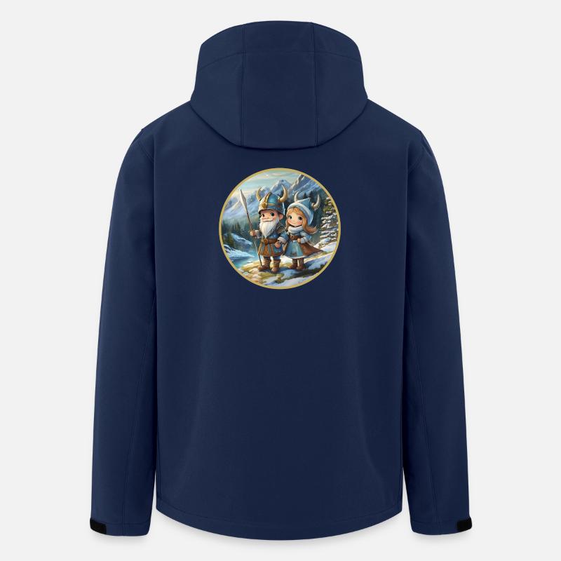 Wikingerjunge und -mädchen - Recycelte Männer Softshell-Jacke von Stanley/Stella - Navy