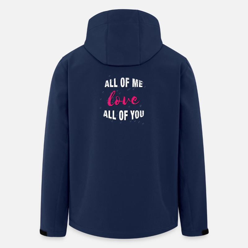 Je vous aime tous - Veste softshell homme en polyester recyclé Stanley/Stella - marine
