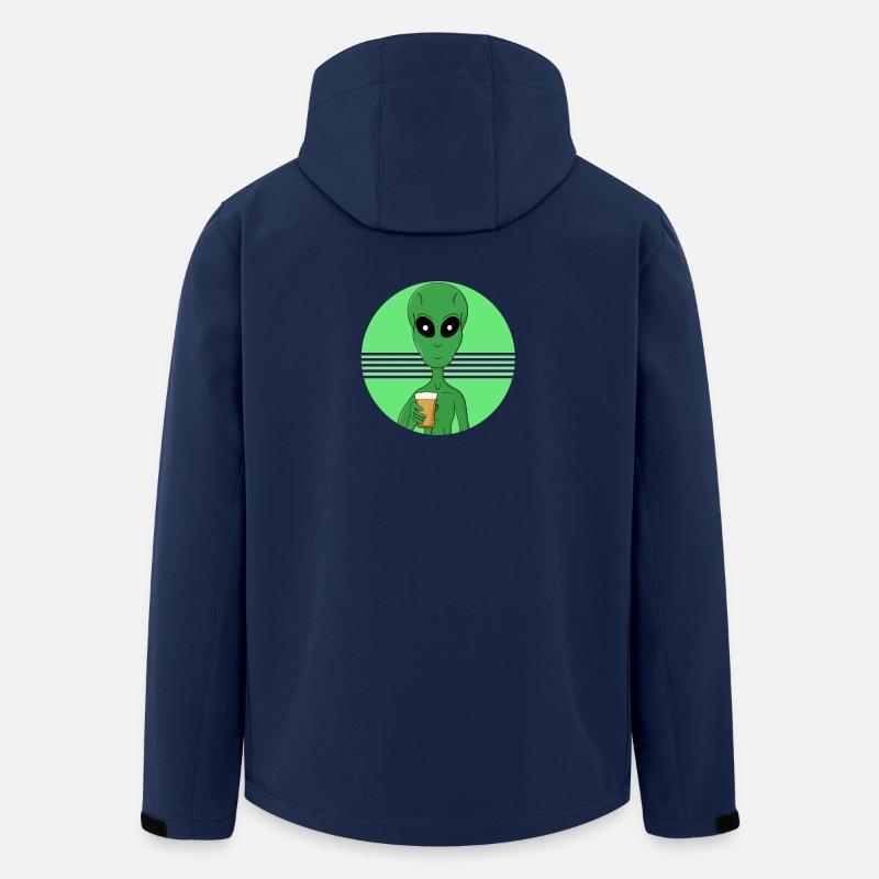 Ein Außerirdischer, der Spaß hat - Recycelte Männer Softshell-Jacke von Stanley/Stella - Navy