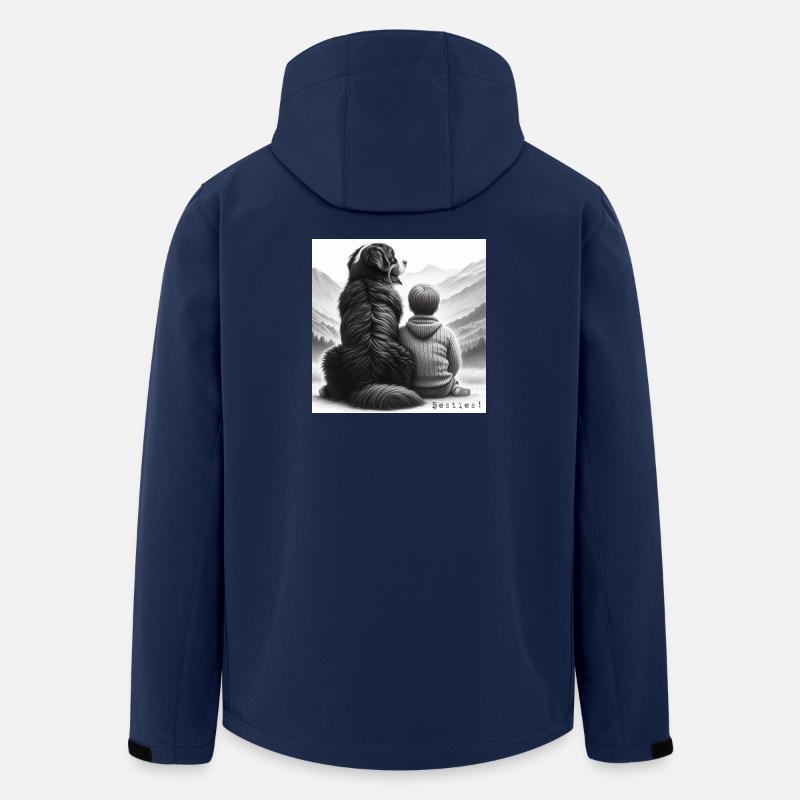 Berner Sennenhund - Recycelte Männer Softshell-Jacke von Stanley/Stella - Navy