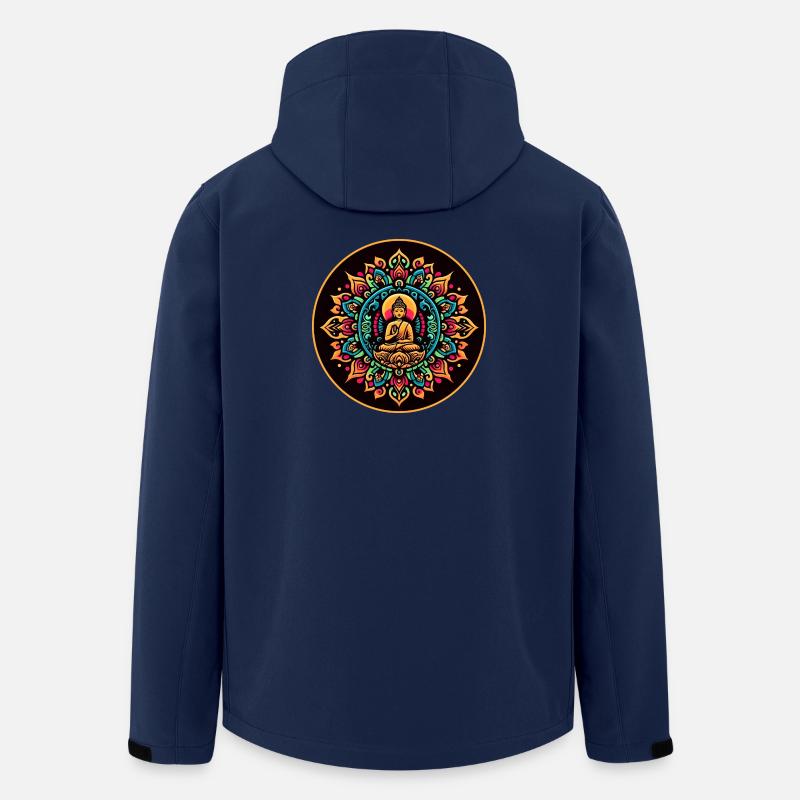 Bouddha d’été - Veste softshell homme en polyester recyclé Stanley/Stella - marine