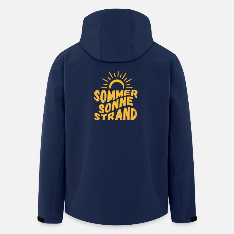 Sommer Sonne Strand und Meer - Recycelte Männer Softshell-Jacke von Stanley/Stella - Navy