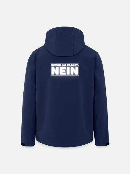 Bevor Du Fragst NEIN - Recycelte Männer Softshell-Jacke von Stanley/Stella - Navy
