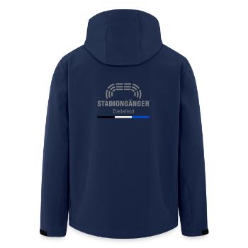Stadiongänger Bielefeld I Unisex Geschenk - Recycelte Männer Softshell-Jacke von Stanley/Stella - Navy - Hinten - AI Model Male 185 light (185cm)
