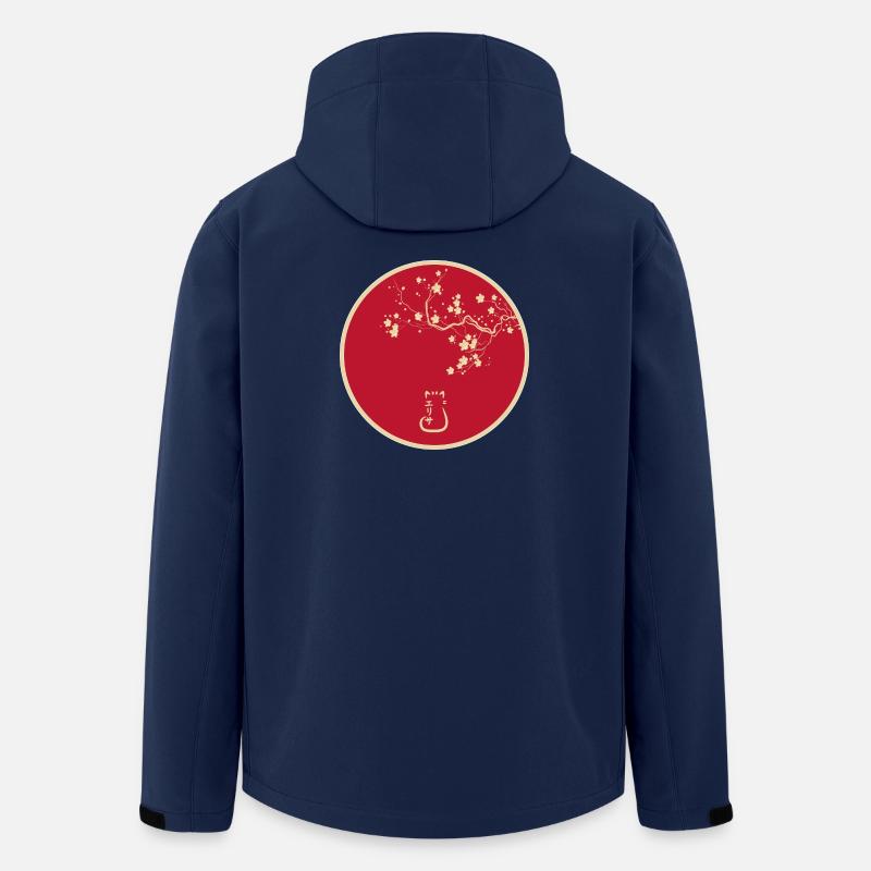 Japanischer Stil - Recycelte Männer Softshell-Jacke von Stanley/Stella - Navy