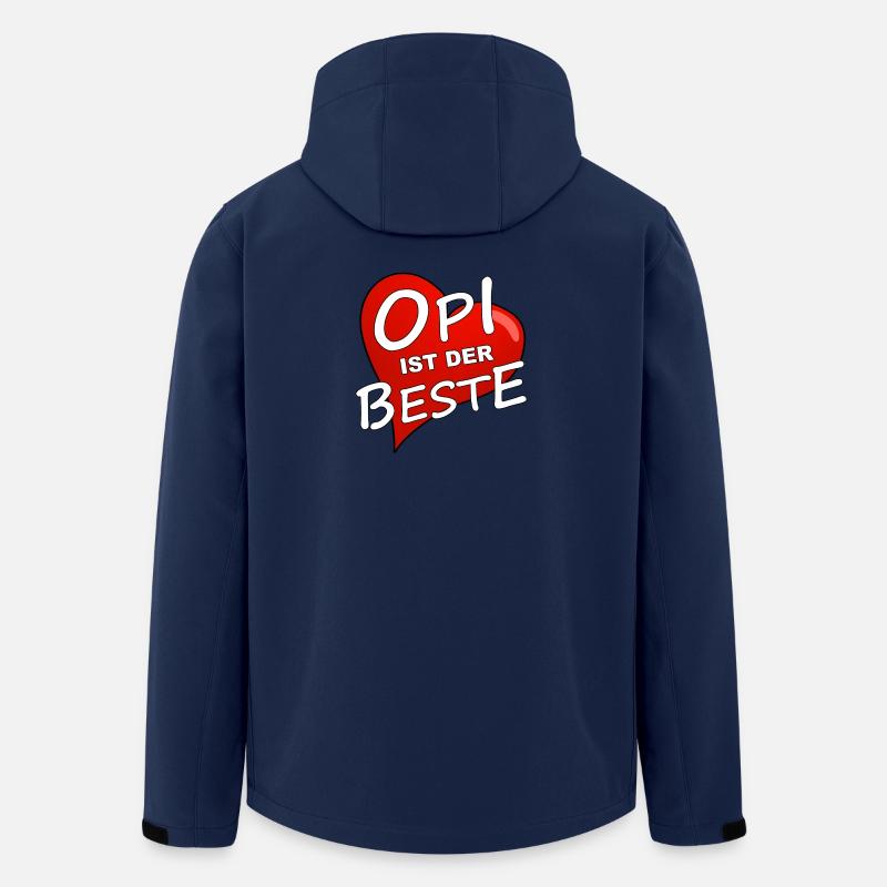 OPI IST DER BESTE - Recycelte Männer Softshell-Jacke von Stanley/Stella - Navy