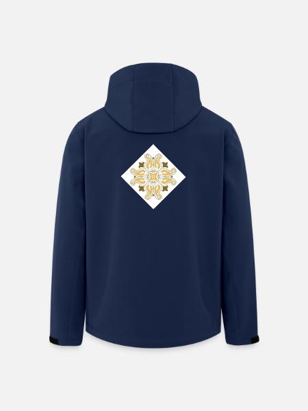 orientalisches Muster Marokko Brauntöne - Recycelte Männer Softshell-Jacke von Stanley/Stella - Navy