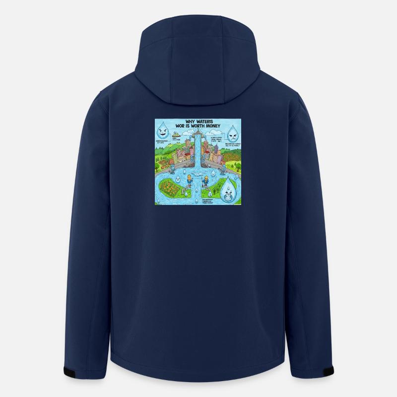 JensJensen - Recycelte Männer Softshell-Jacke von Stanley/Stella - Navy