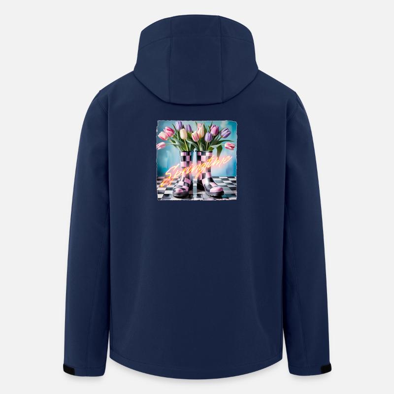 C’est le printemps... - Veste softshell homme en polyester recyclé Stanley/Stella - marine