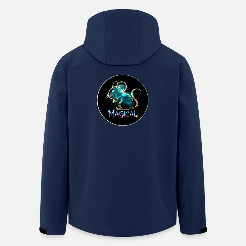 Magische Ratte - Recycelte Männer Softshell-Jacke von Stanley/Stella - Navy