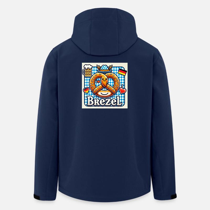 I Love Brezel - Recycelte Männer Softshell-Jacke von Stanley/Stella - Navy