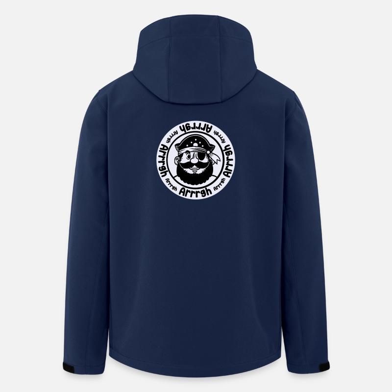 Lustiger Pirat mit Augenklappe - Recycelte Männer Softshell-Jacke von Stanley/Stella - Navy