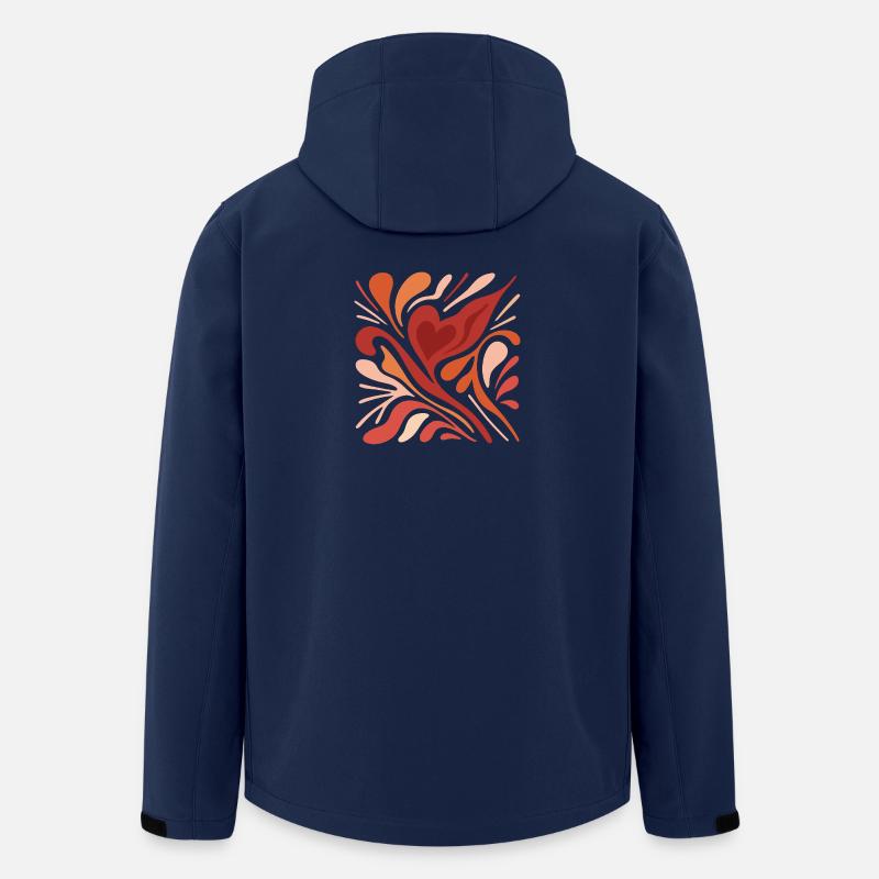 Écoulement du cœur - Veste softshell homme en polyester recyclé Stanley/Stella - marine