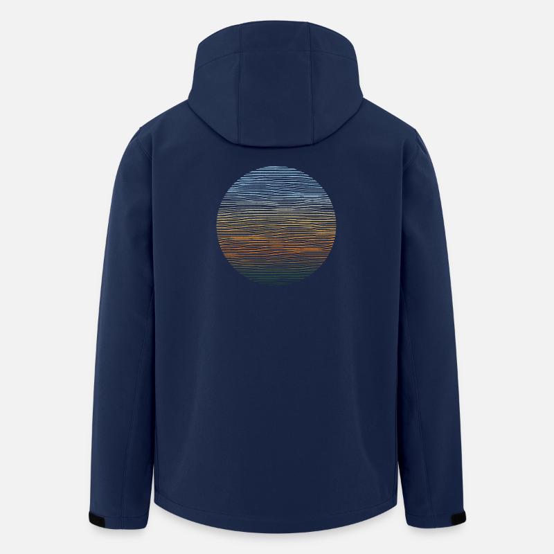 Adventure Abenteuer Illustration - Recycelte Männer Softshell-Jacke von Stanley/Stella - Navy
