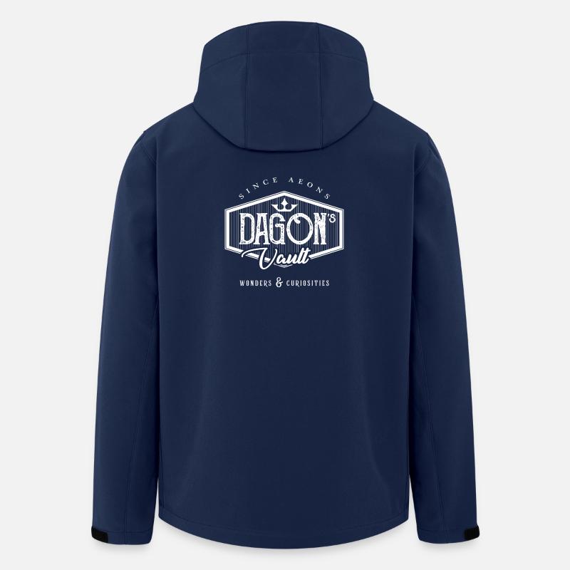 DAGON-LOGO WEISS - Recycelte Männer Softshell-Jacke von Stanley/Stella - Navy