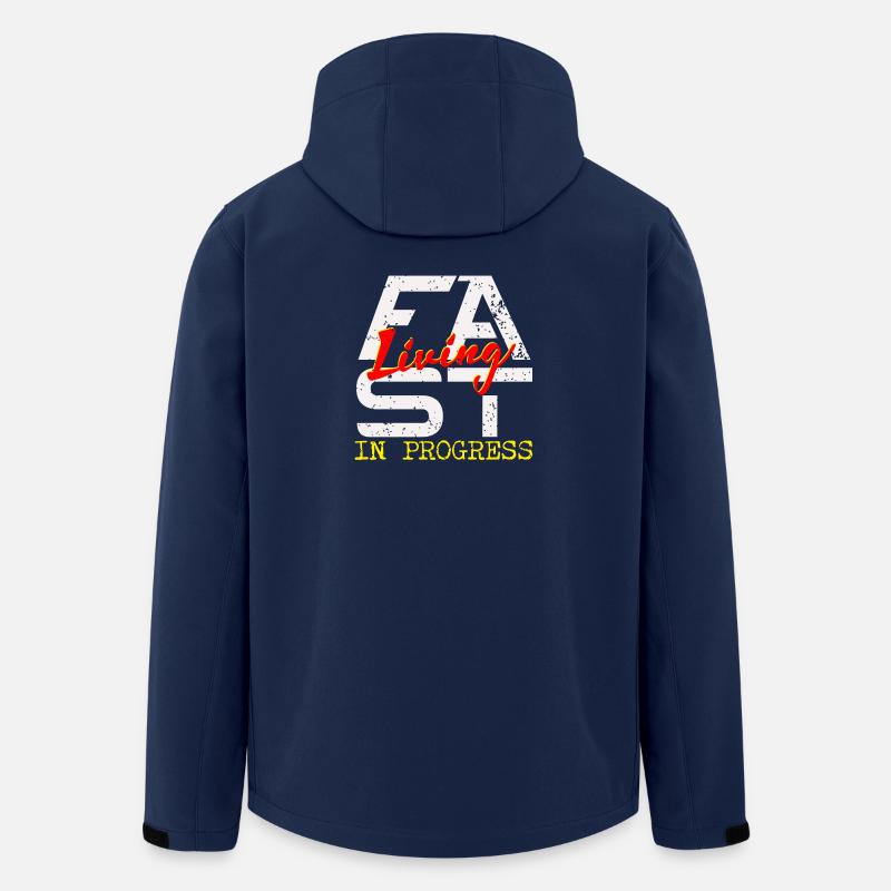 Fast living - Recycelte Männer Softshell-Jacke von Stanley/Stella - Navy