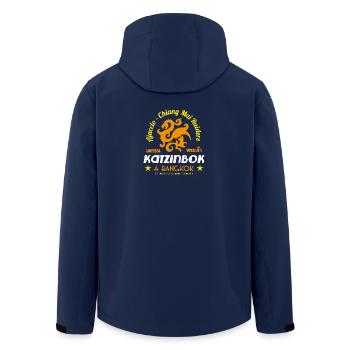 KATZINBOCK IN BANGKOK orange - Men’s Recycled Softshell Jacket by Stanley/Stella - navy - Back - AI Model Male 185 light (185cm)