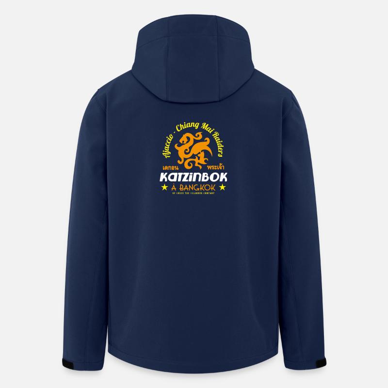 KATZINBOCK À BANGKOK orange - Veste softshell homme en polyester recyclé Stanley/Stella - marine