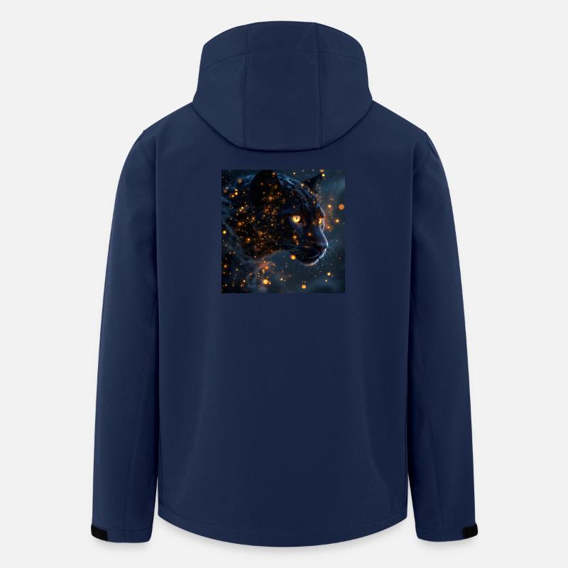Krafttier Schwarzer Guepard - Recycelte Männer Softshell-Jacke von Stanley/Stella - Navy