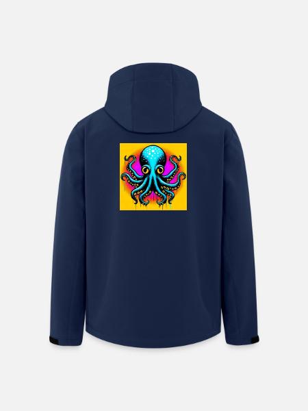 Krake - Recycelte Männer Softshell-Jacke von Stanley/Stella - Navy