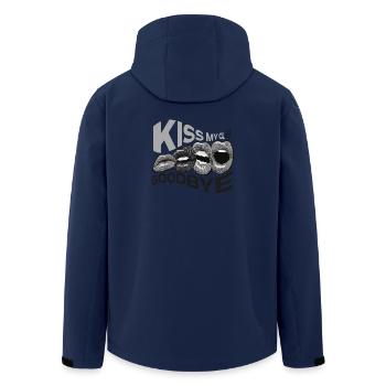 Klasse Shirts Küss meine Klasse auf Wiedersehen - Recycelte Männer Softshell-Jacke von Stanley/Stella - Navy - Hinten - AI Model Male 185 light (185cm)