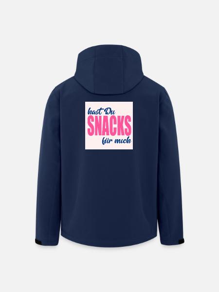 ESSEN SNACKS LIEBEN - Recycelte Männer Softshell-Jacke von Stanley/Stella - Navy