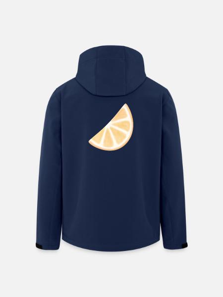 Orange Slice Aquarell Glühen - Recycelte Männer Softshell-Jacke von Stanley/Stella - Navy