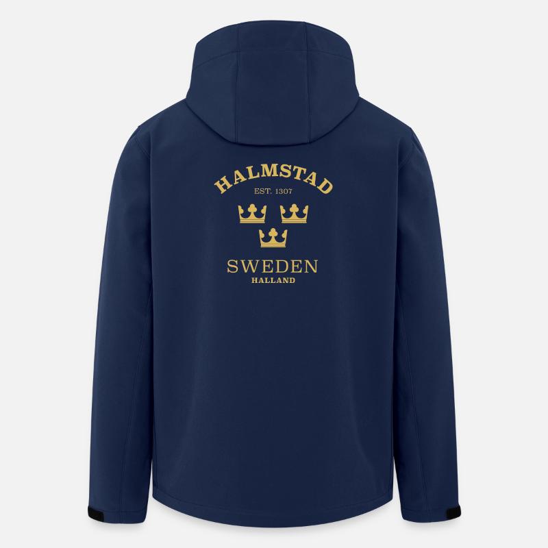 Halmstad Sverige Sweden - Recycelte Männer Softshell-Jacke von Stanley/Stella - Navy