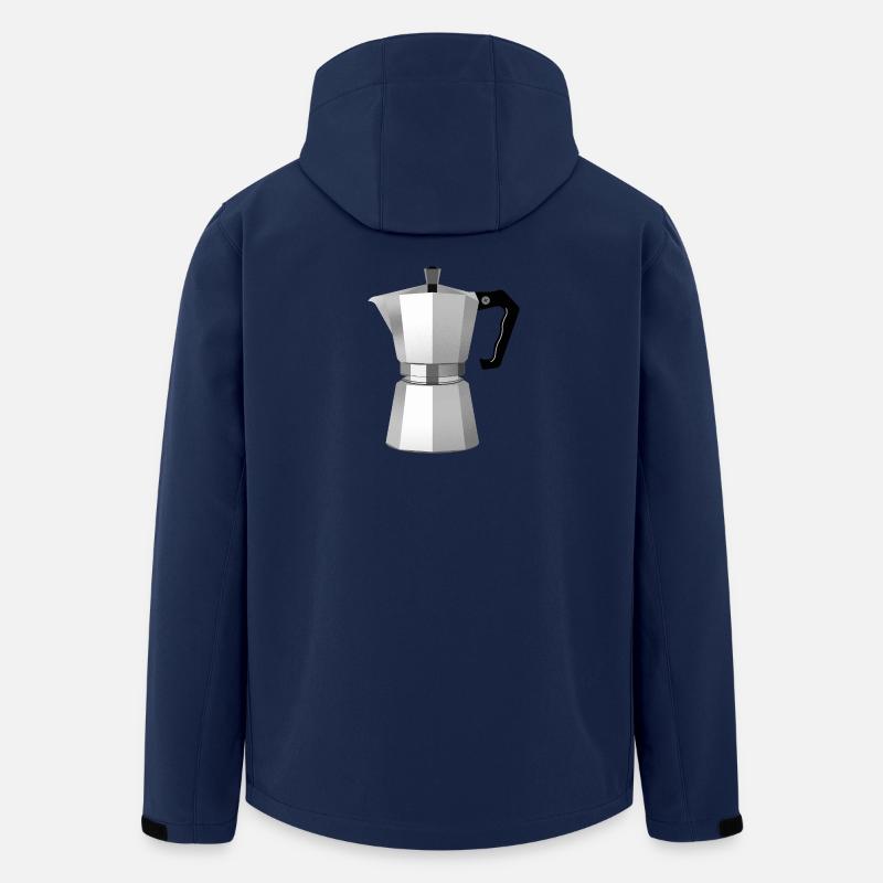 Kaffee? - Recycelte Männer Softshell-Jacke von Stanley/Stella - Navy