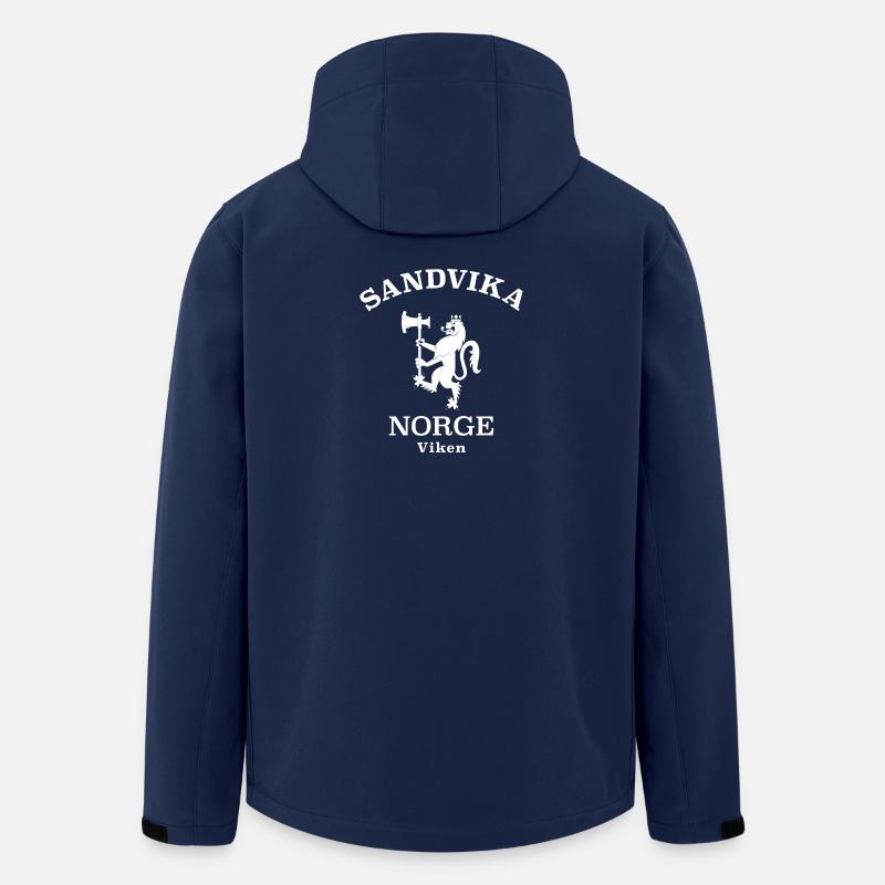 Sandvika Norge Norway - Men’s Recycled Softshell Jacket by Stanley/Stella - navy