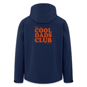 Club des papas cool - avec des enfants cool - Veste softshell homme en polyester recyclé Stanley/Stella - marine - Dos - AI Model Male 185 light (185cm)