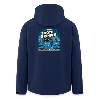 La pédale dentaire broyeuse de dents - Veste softshell homme en polyester recyclé Stanley/Stella - marine - Dos - AI Model Male 185 light (185cm)