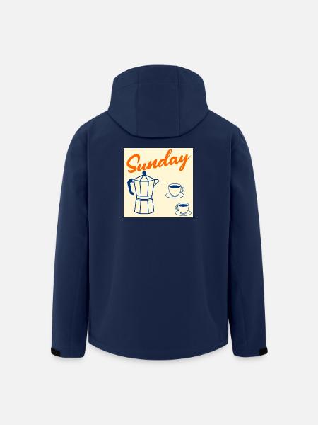 Sonntagskaffee-Paar - Recycelte Männer Softshell-Jacke von Stanley/Stella - Navy