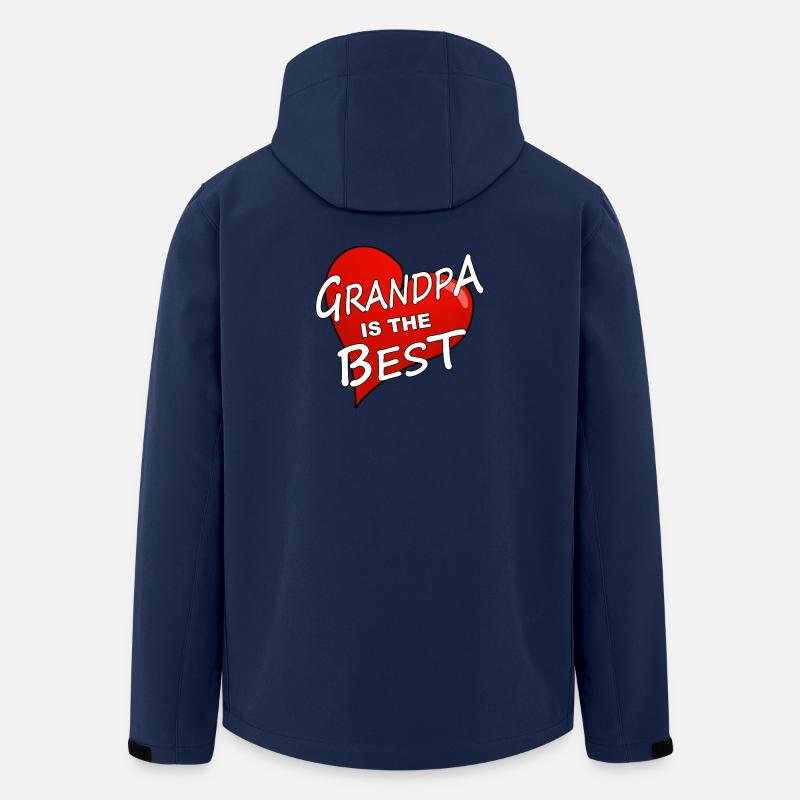 GRANDPA IS THE BEST - Recycelte Männer Softshell-Jacke von Stanley/Stella - Navy