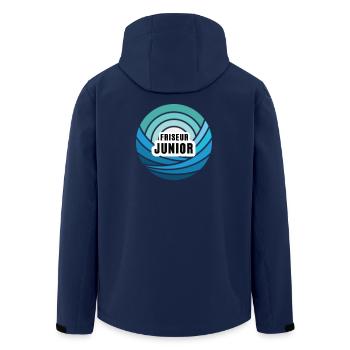 Friseur Junior Nachfolger Sohn Kind Junge Azubi - Recycelte Männer Softshell-Jacke von Stanley/Stella - Navy - Hinten - AI Model Male 185 light (185cm)