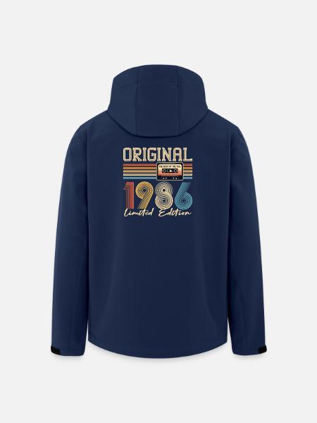 40. Geburtstag, 40 Jahre, Original 1986 - Recycelte Männer Softshell-Jacke von Stanley/Stella - Navy