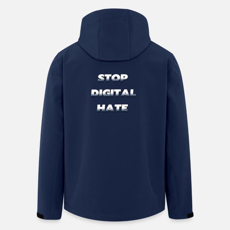 Stop Digital Hate – gegen digitale Gewalt - Recycelte Männer Softshell-Jacke von Stanley/Stella - Navy