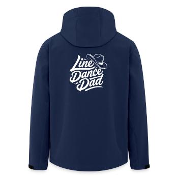 Line Dance Dad Cowboy Hat Design - Recycelte Männer Softshell-Jacke von Stanley/Stella - Navy - Hinten - AI Model Male 185 light (185cm)