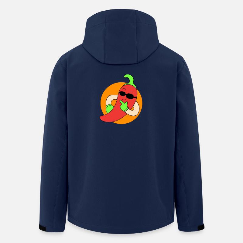 Cool chilli pepper - Men’s Recycled Softshell Jacket by Stanley/Stella - navy