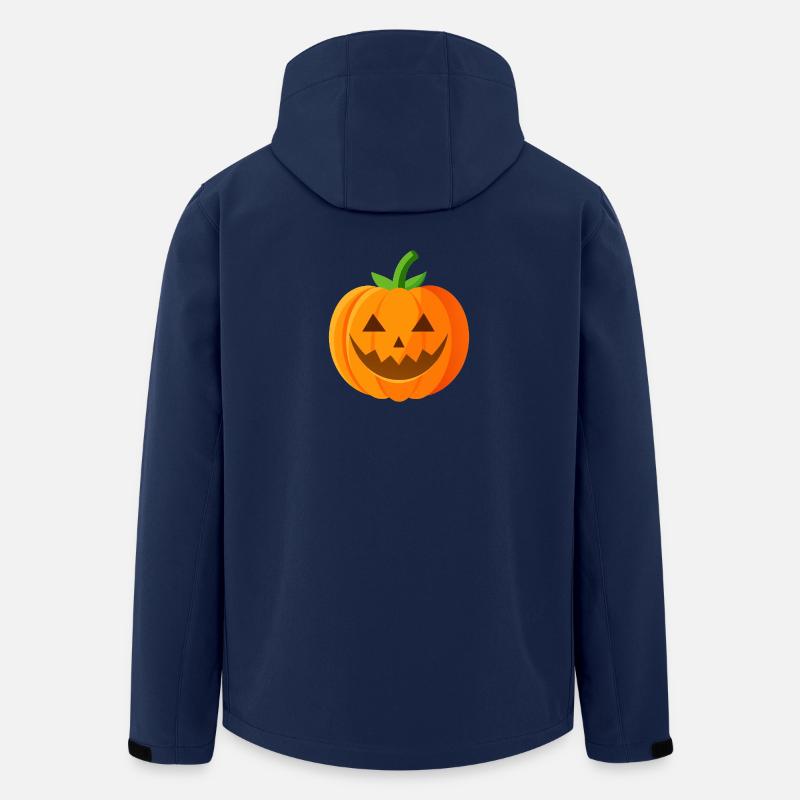Halloween-Kürbis - Recycelte Männer Softshell-Jacke von Stanley/Stella - Navy